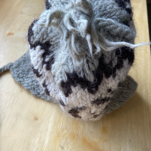 J. CREW Hand Knitted Fair Isle Wool Hat OS - Picture 4 of 5